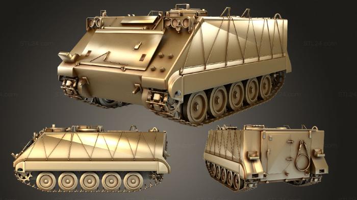 Автомобили и транспорт (M113 APC, CARS_2326) 3D модель для ЧПУ станка